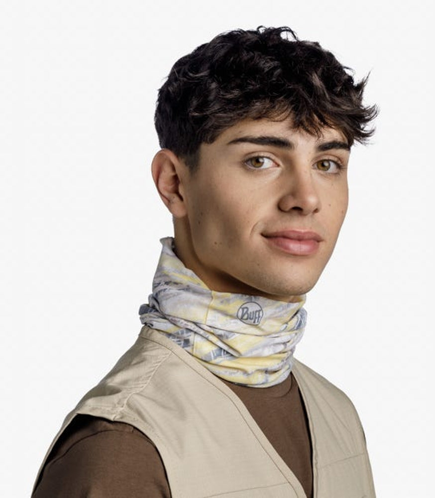 Buff Multifunctional Neckwear Yellow Cream Crane