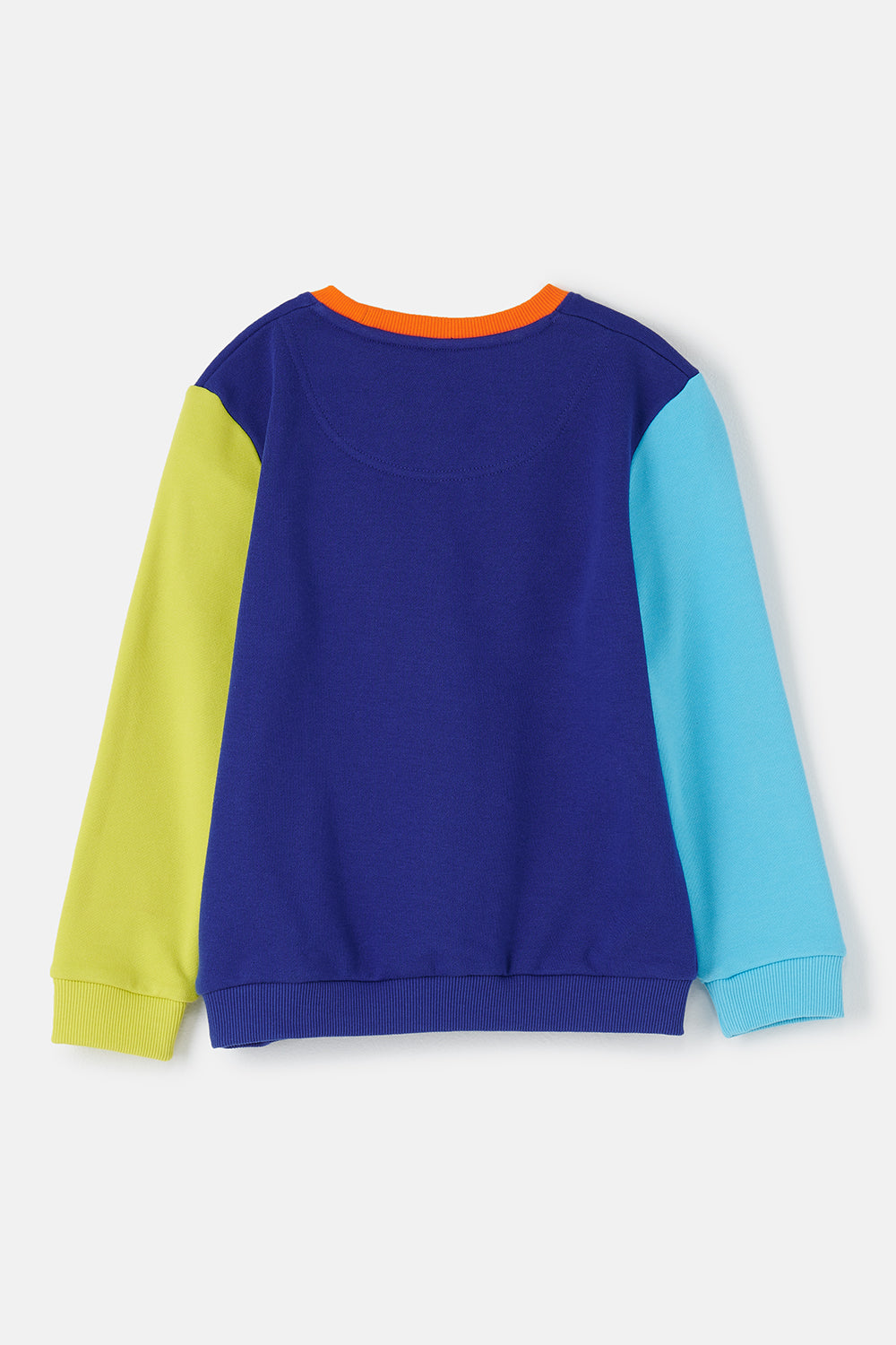 Lighthouse Kids Finn Jersey Sweatshirt - Blue / Navy / Lime