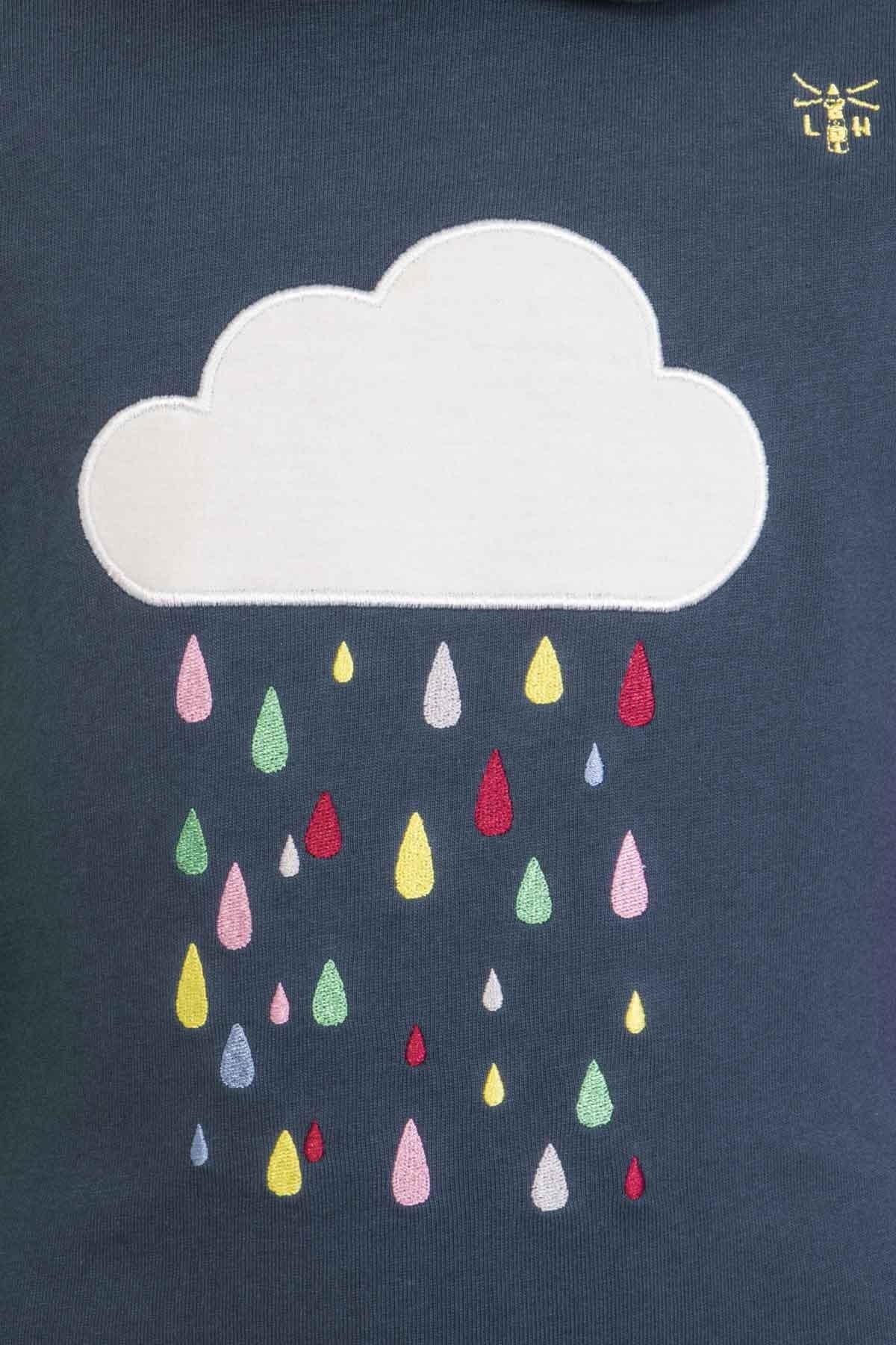 Lighthouse Kids Emmie Jersey Top - Raindrop Applique