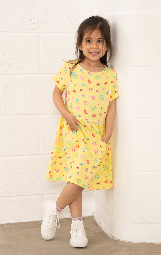 Lighthouse Kids Marnie Dress - Spring garden