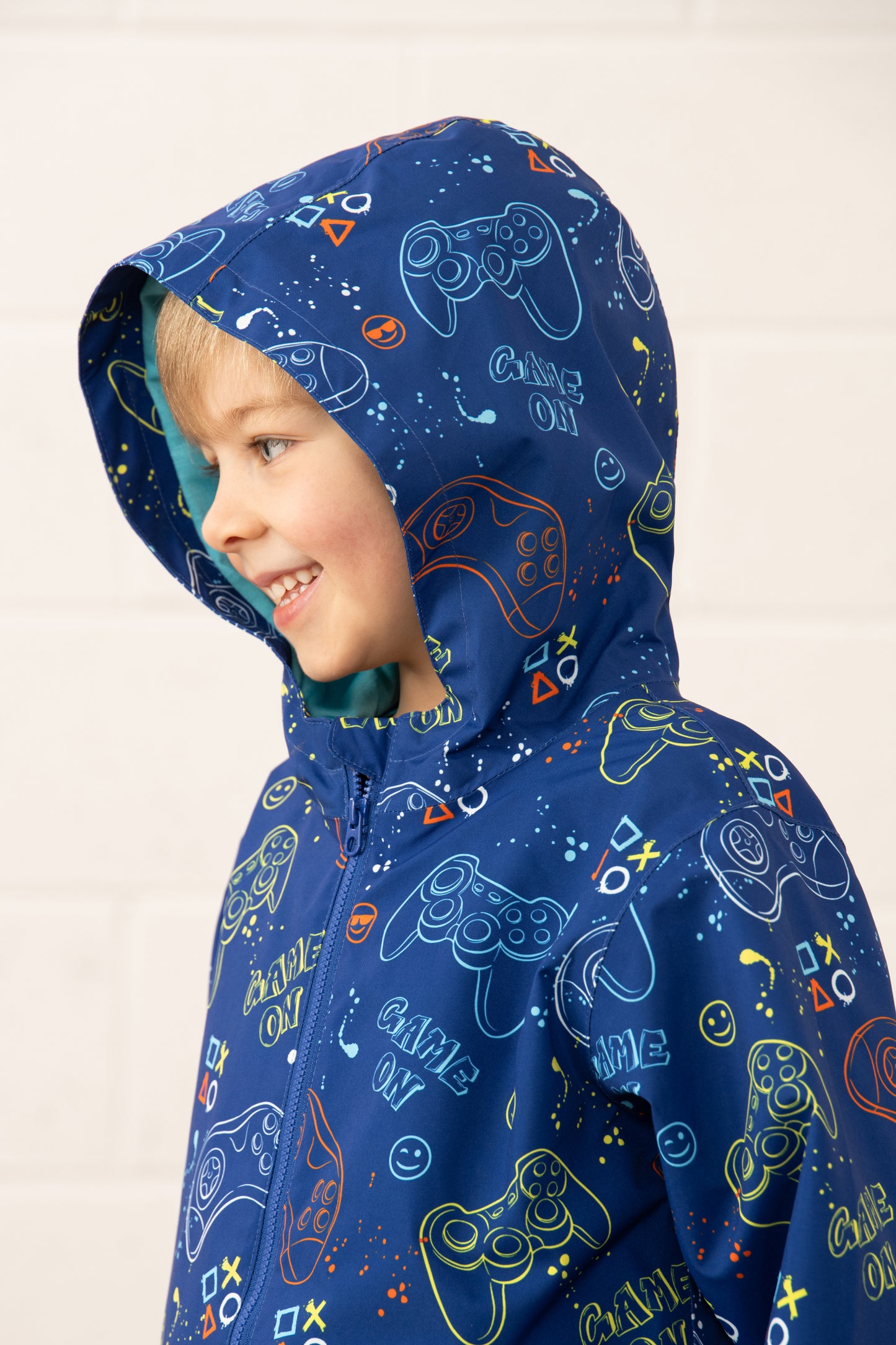Lighthouse Kids Ethan Waterproof Jacket - Gaming Print