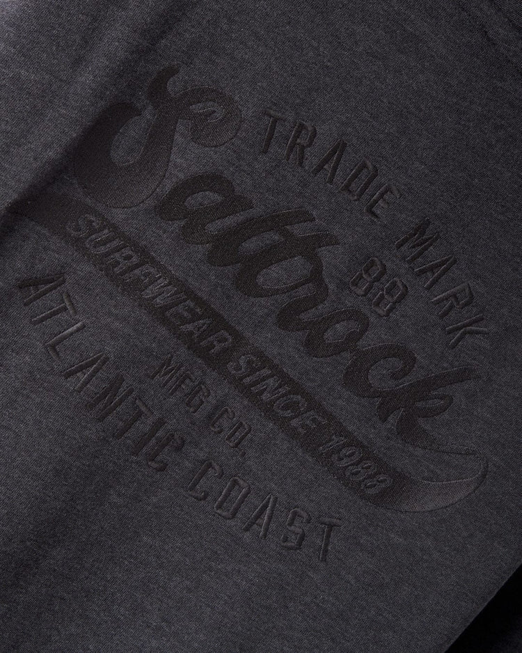 Saltrock Mens Home Run Stitch Sherpa Lined Hoodie - Dark Grey