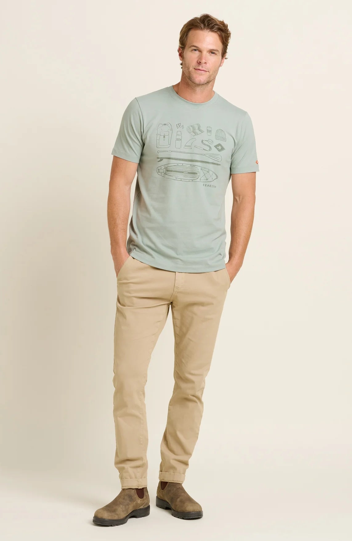 Brakeburn Mens Sup Kit Tee - Green