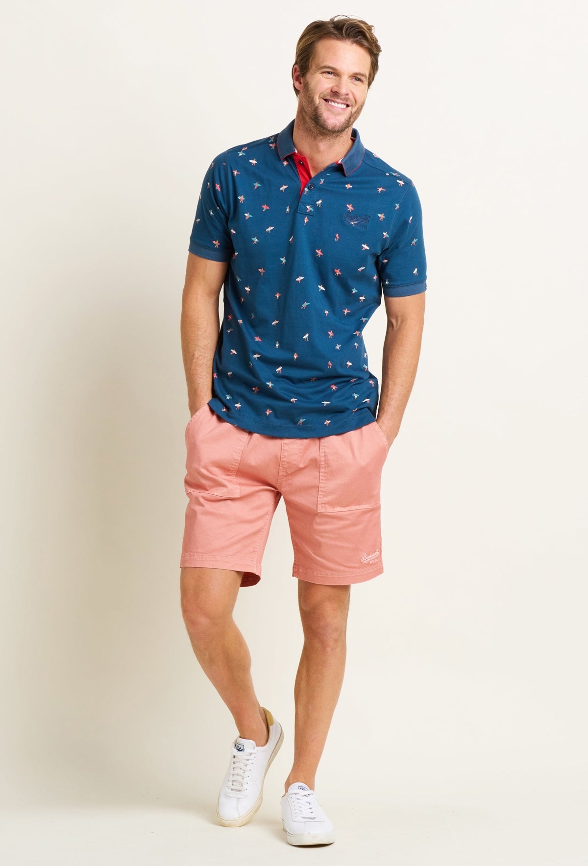 Brakeburn Mens Surf Polo - Navy