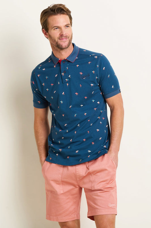 Brakeburn Mens Surf Polo - Navy