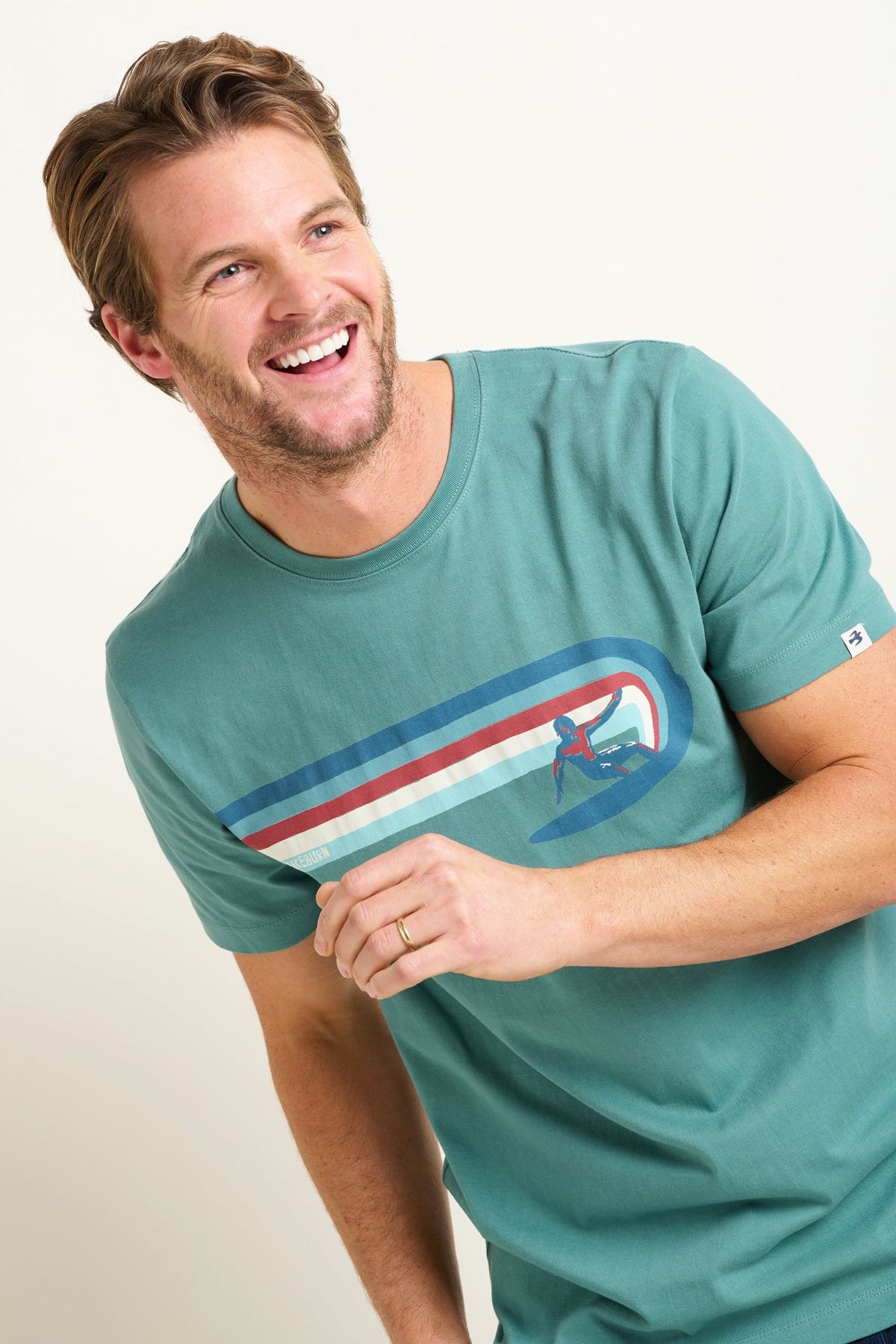 Brakeburn Mens Surfer Tee - Green