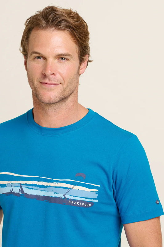 Brakeburn Mens Watersports Tee - Blue