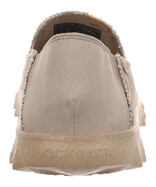 Kickback Mens Couch Vibe Slip On Canvas Shoes - Bruno Brown
