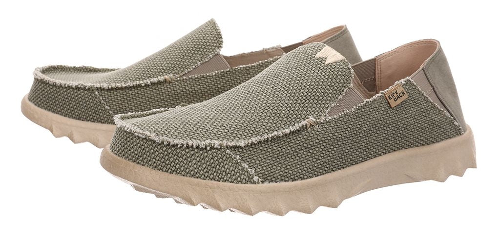 Khaki slip discount on shoes
