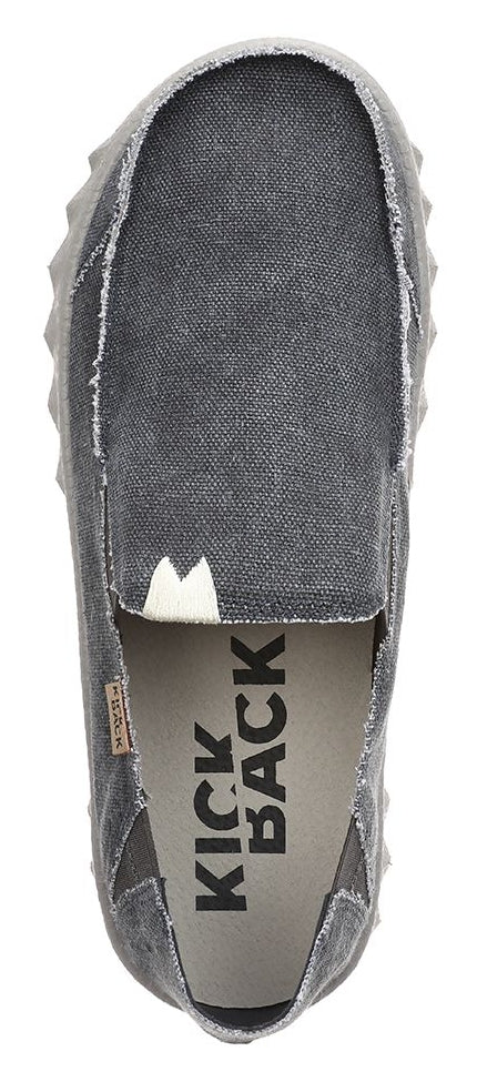 Kickback Mens Couch Slip On Canvas Shoes - Dark Navy