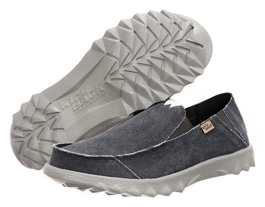 Kickback Mens Couch Slip On Canvas Shoes - Dark Navy