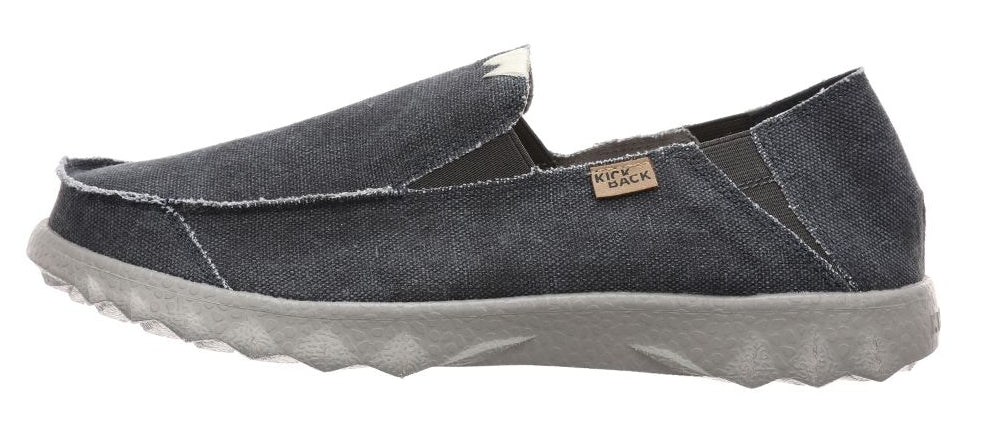 Kickback Mens Couch Slip On Canvas Shoes - Dark Navy
