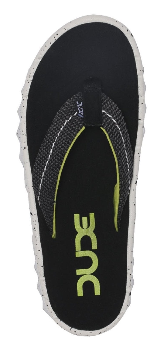Dude Sava Sox Flip Flops - Black