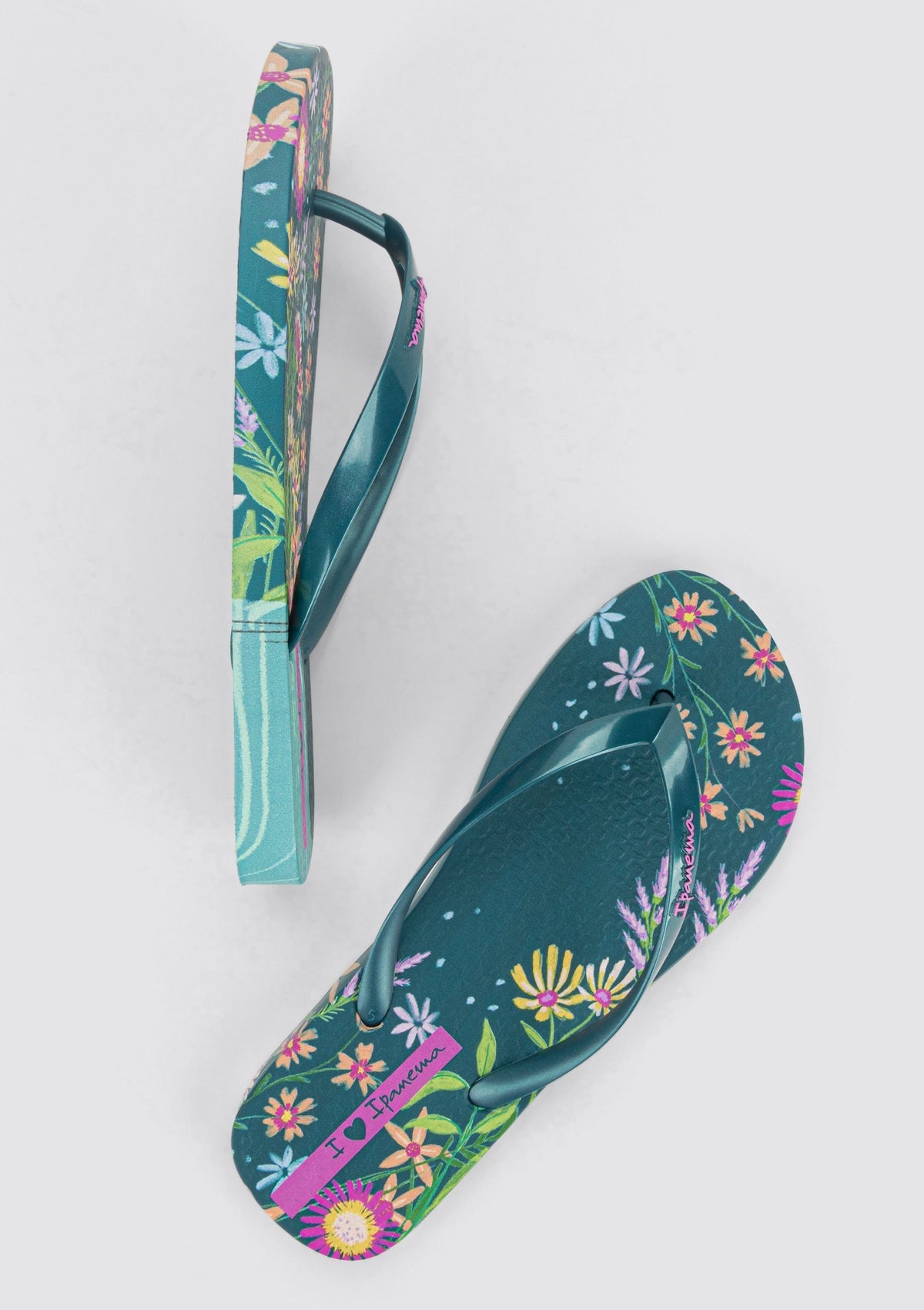 Ipanema Womens Verão Tropical Fem Flip Flops - Dark Blue