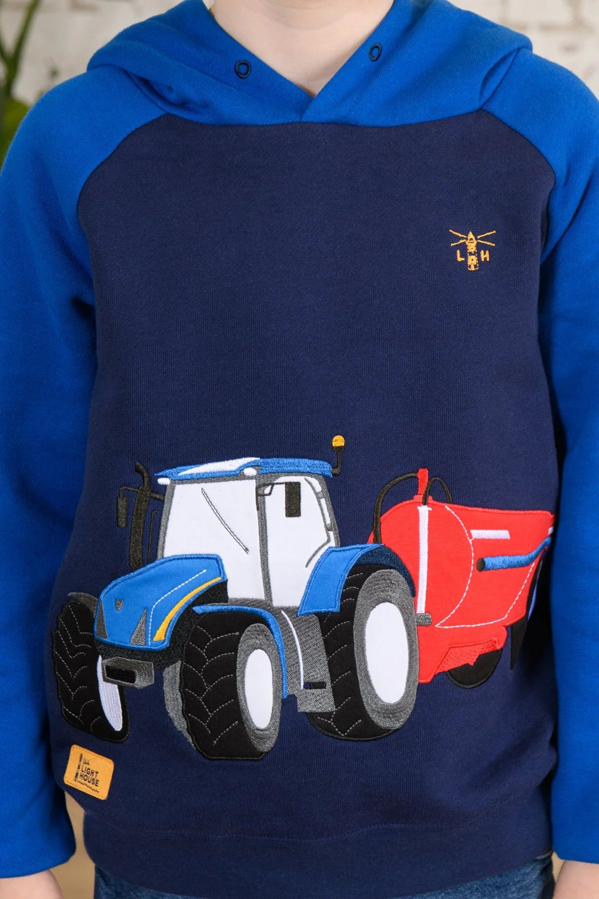 Lighthouse Kids 'Jack' Tractor/Slurry Tank Hoodie - Blue
