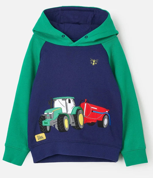 Lighthouse Kids 'Jack' Tractor/Slurry Tank Hoodie - Green