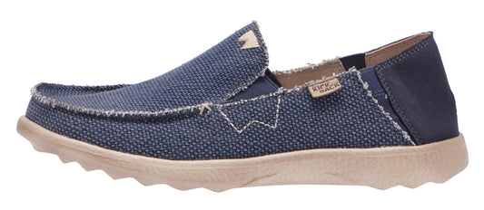 Kickback men's Couch 2.0 Vibe lightweight slip on canvas shoes in Navy.