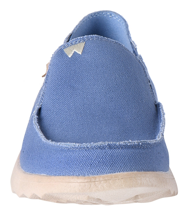Kickback Couch 2.0 men's shoes in Mid Blue canvas with rugged seams.