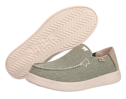 Men's Barbeach slip on shoes from Kickback in Khaki Green.