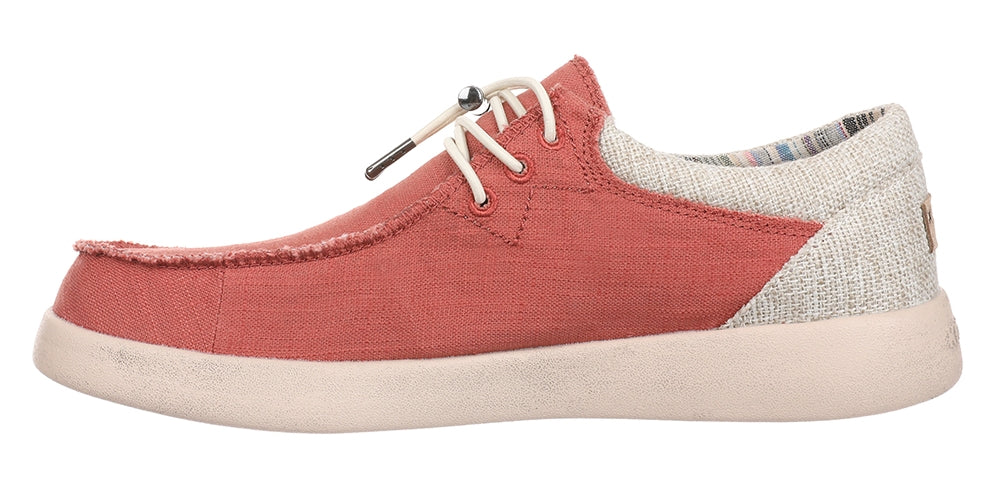 Rust coloured Haven Ramie Linen men's shoes from Kickback.