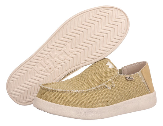 Men's Barbeach slip on shoes from Kickback in Mustard Yellow.