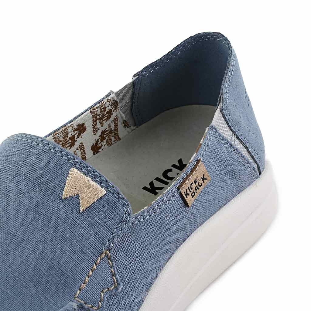 Kickback Womens Rizzo Linen Shoes - Blue