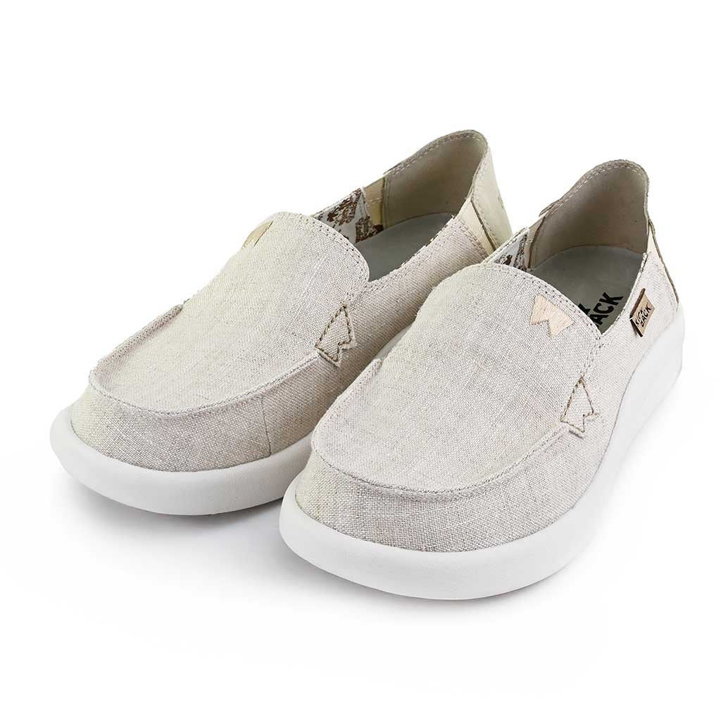 Kickback Womens Rizzo Linen Shoes - Natural