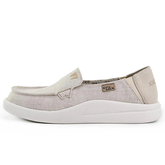 Kickback Womens Rizzo Linen Shoes - Natural