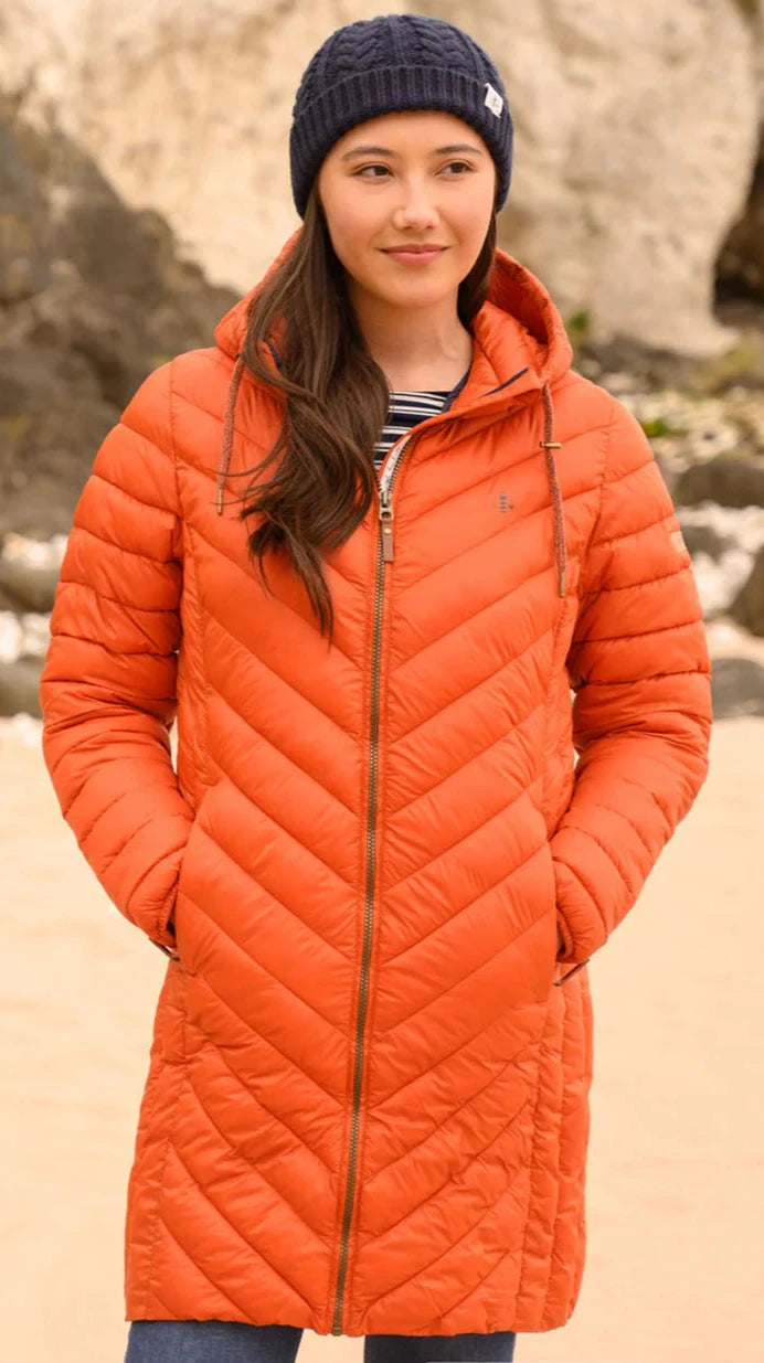 Orange hooded jacket sales