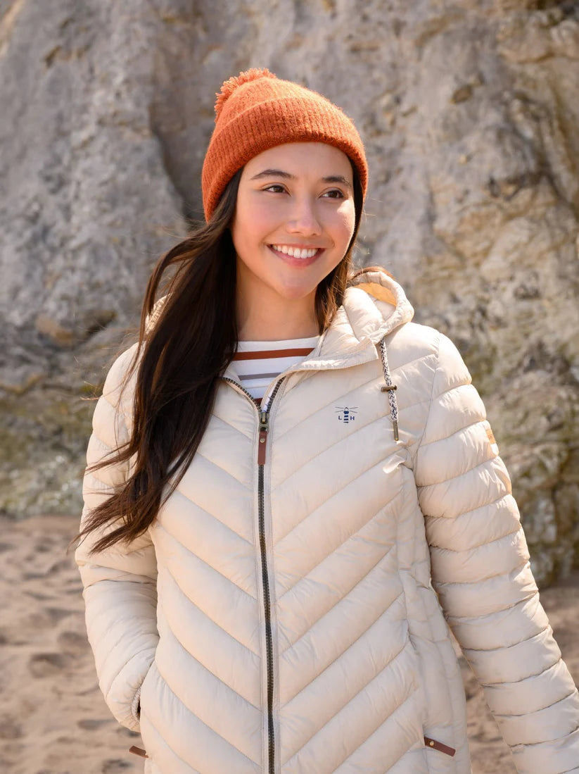 Lighthouse Womens Laurel Padded Hooded Coat - Irish Cream