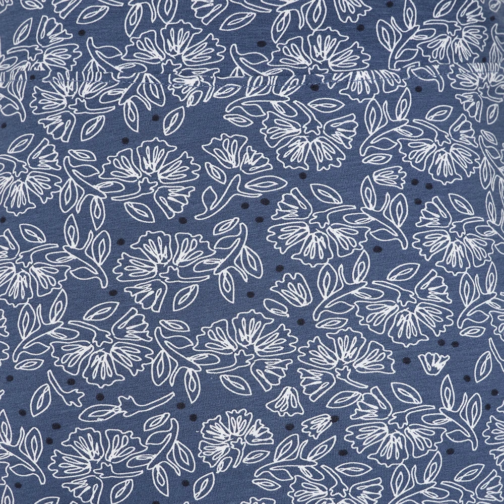 Lazy Jacks womens skirt with a floral pattern in blue, perfect for casual summer wear