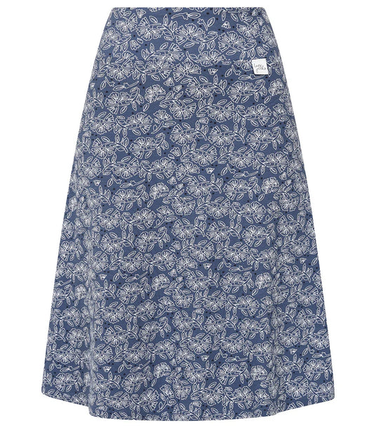 Lazy Jacks womens skirt in navy with floral pattern for casual summer styling