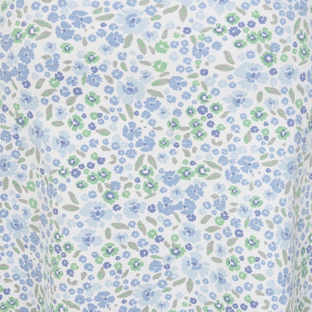 Lazy Jacks womens skirt with a floral pattern in blue and green for a stylish summer look