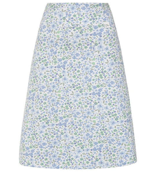 Lazy Jacks womens skirt in floral pattern with light blue and green colours for casual summer wear