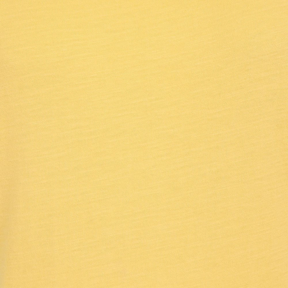 Lazy Jacks women's LJ163 short sleeve slub cotton tee in Lemon Yellow.