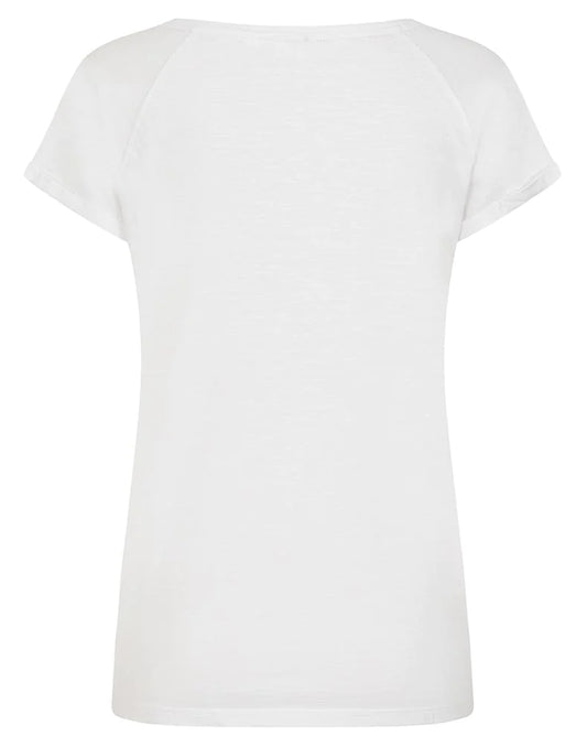 Lazy Jacks LJ163 women's White short sleeve scoop neck t-shirt.