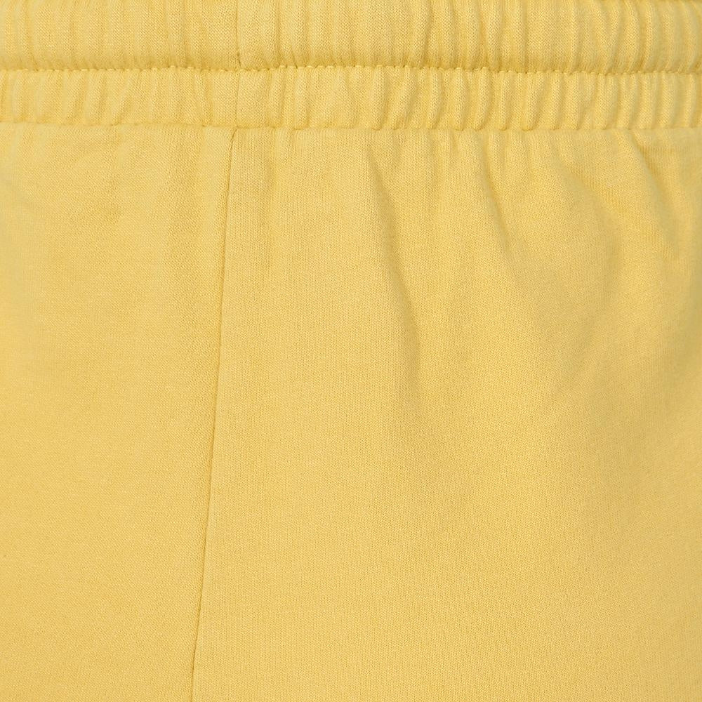 Women's LJ55 elasticated drawstring waist sweatshorts from Lazy Jacks in Lemon Yellow.