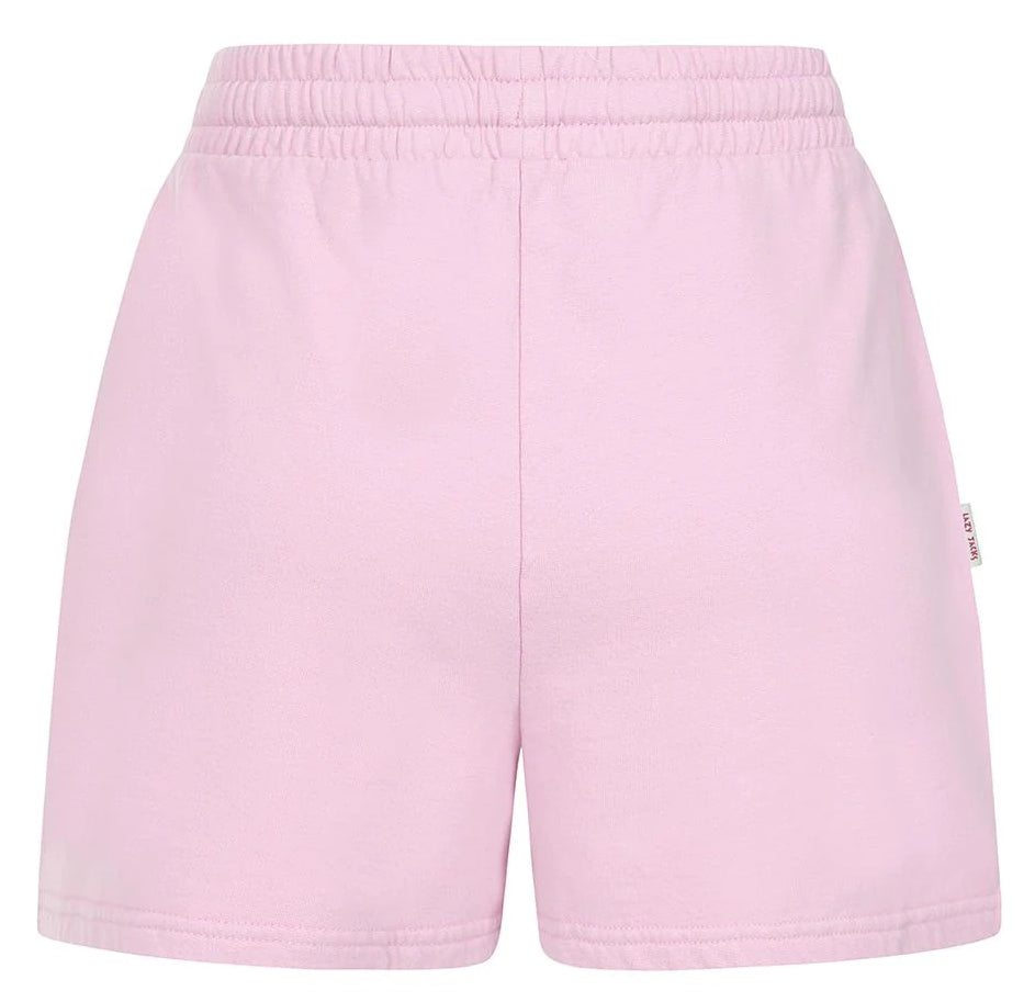 Women's Lazy Jacks LJ55 jogger shorts in Pink.