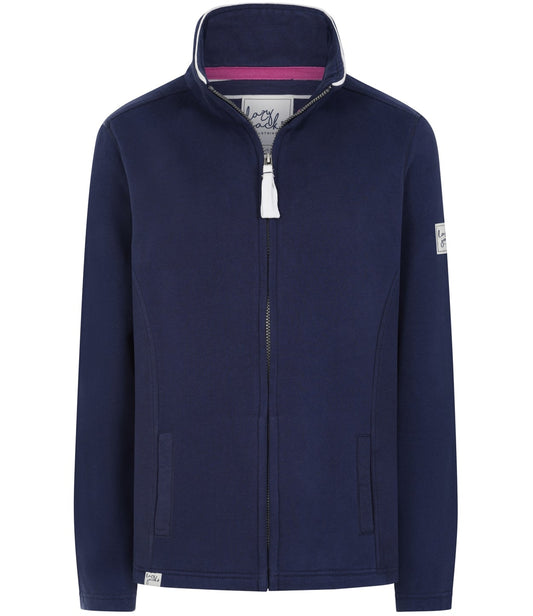 Lazy Jacks Womens LJ33 Zip Through Sweatshirt - Twilight