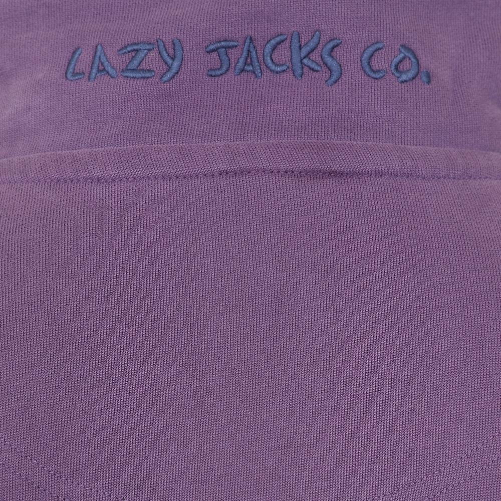 Lazy Jacks Womens LJ3 Zip Neck Sweatshirt - Loganberry