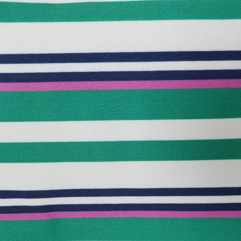 Lazy Jacks LJ405 Cosmetic Bag - Green Stripe