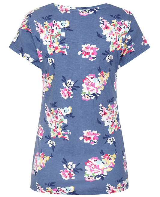 Lazy Jacks Womens LJ8P Short Sleeve Tee - Wildflower Print