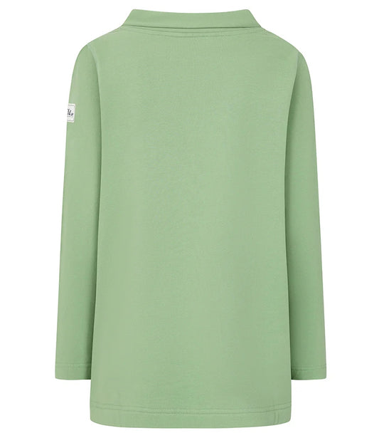 Lazy Jacks Womens LJ94 Roll Neck Sweatshirt - Grass Green