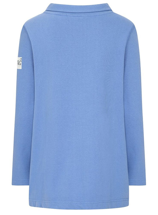 Lazy Jacks Womens 'LJ94' Roll Neck Sweatshirt - Sapphire