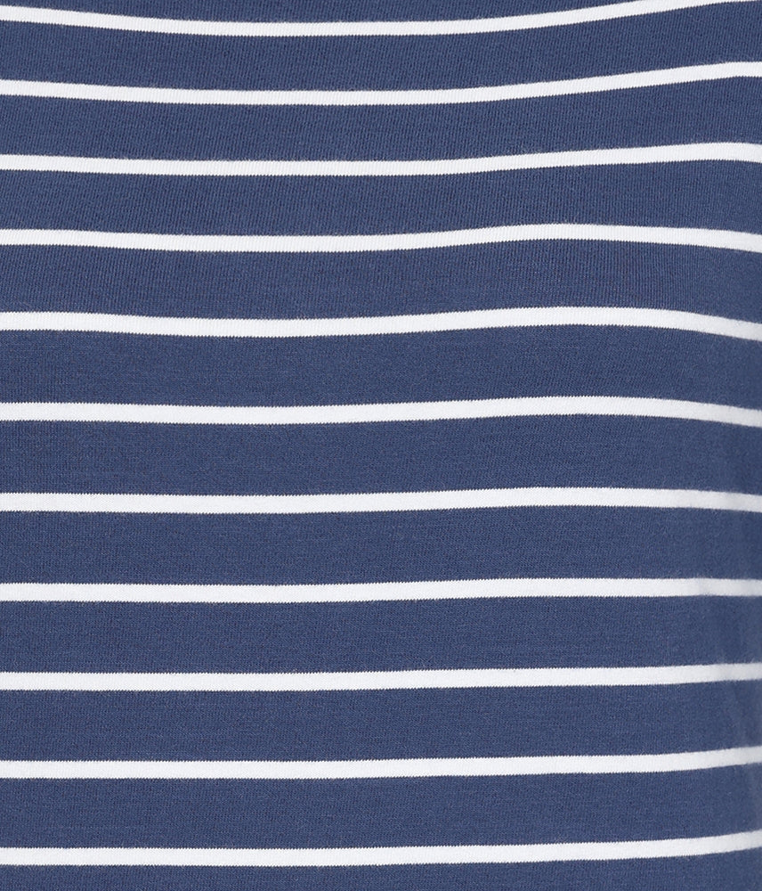 Lazy Jacks Womens LJ97 Long Sleeve Stripe Tee - Twilight