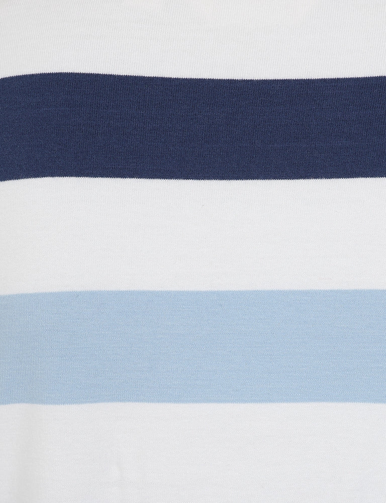 Lazy Jacks Womens LJ97M Long Sleeve Stripe Tee - Blues