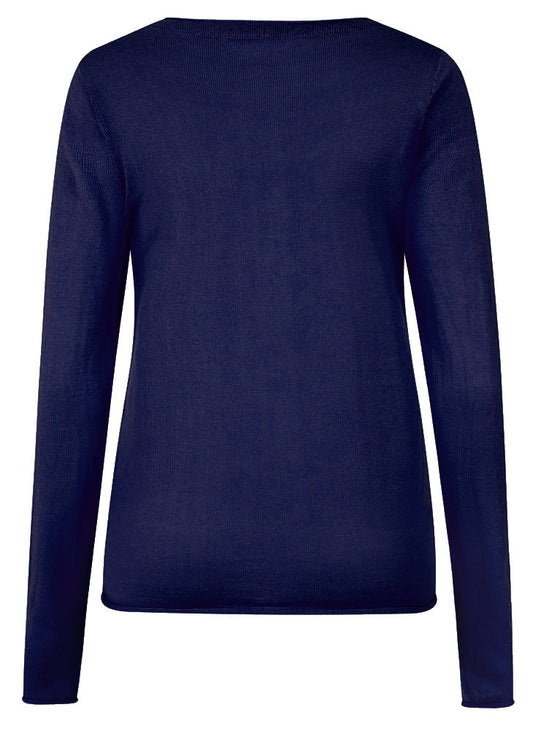 Lazy Jacks Womens LJ125 Cardigan - Marine Navy