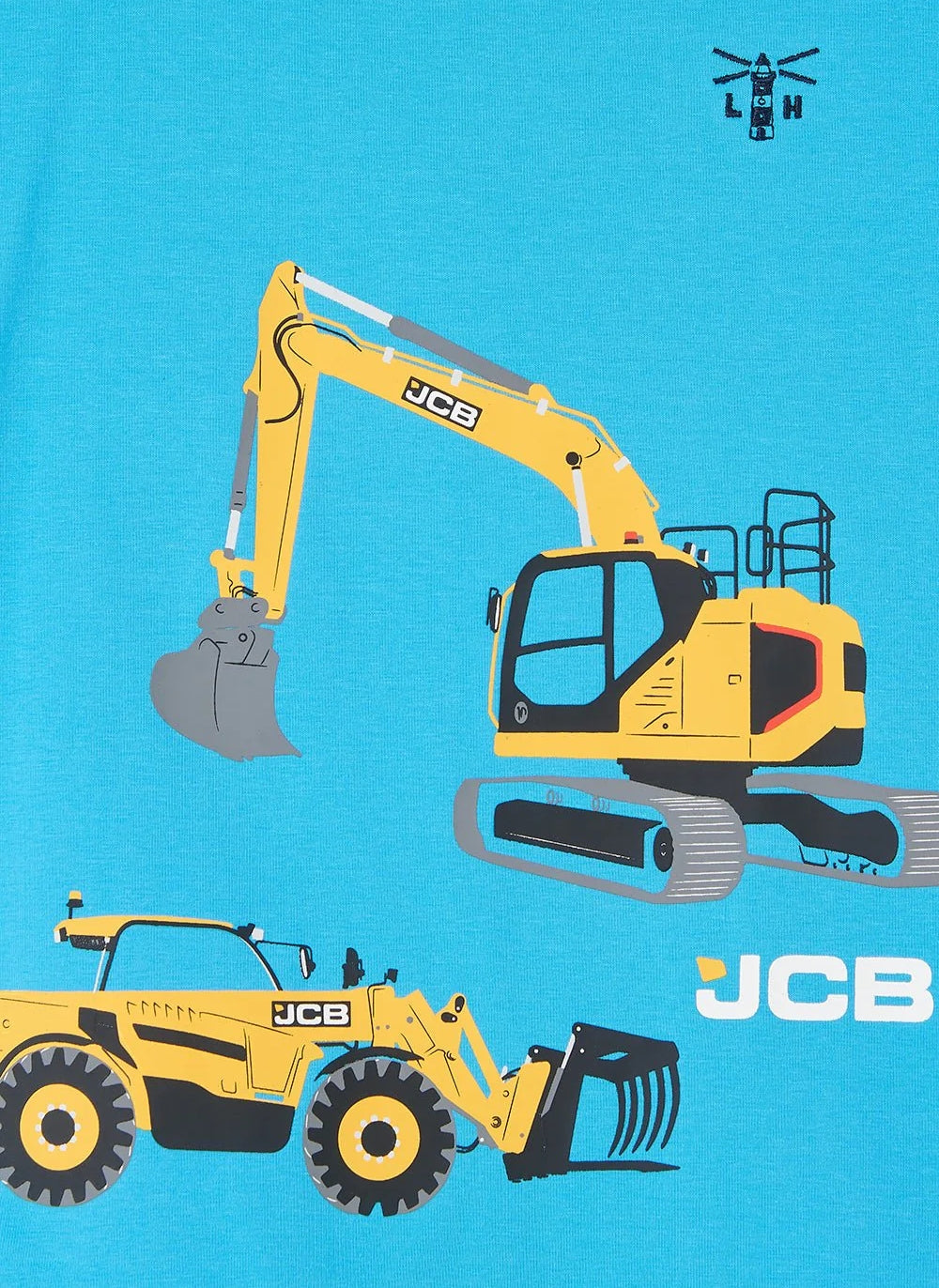 Lighthouse Kids Oliver Short Sleeve Tee - JCB Excavator and Loader