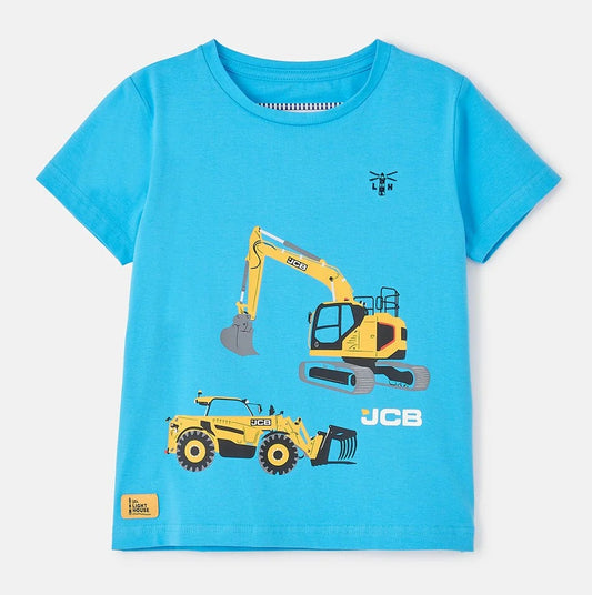 Lighthouse Kids Oliver Short Sleeve Tee - JCB Excavator and Loader