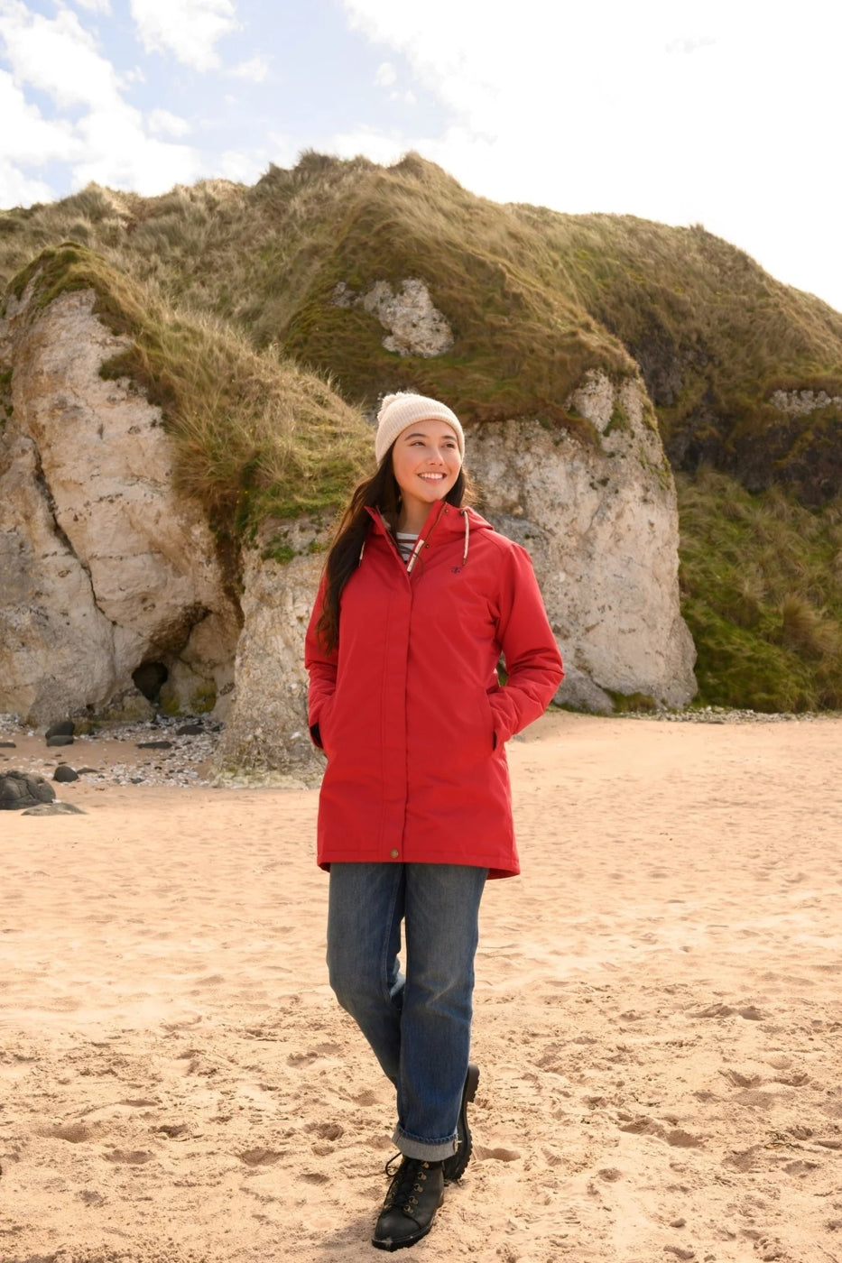 Lighthouse Womens Scarlet Waterproof Jacket Red